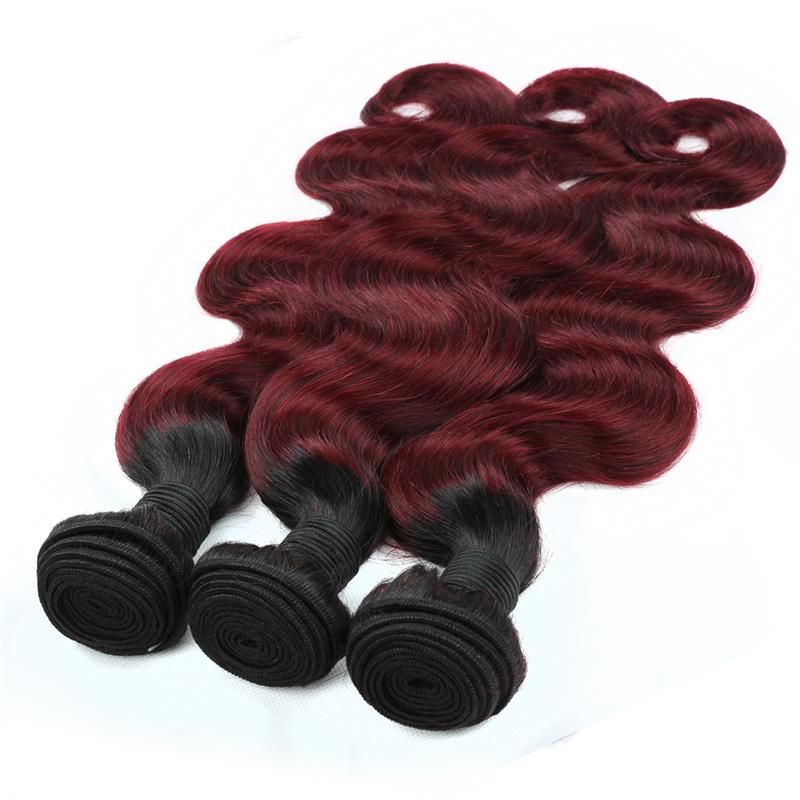 Top Sale Raw Virgin Ombre Color Brazilian Weave Bundles