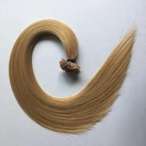 18# Prebonded Keratin Flat Nail Tip Brazilian Virgin Remy Human Hair Extensions