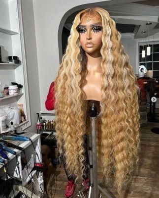 30 Inch Deep Wave Wig Pre Plucked Transparent HD Lace Front Wigs Remy Virgin Human Hair 13X6 Lace Frontal Wigs