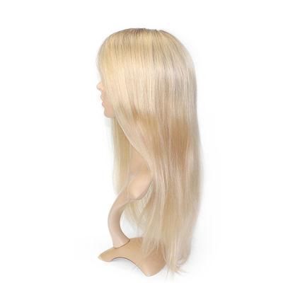 Lw1169 Fine Mono Base Long Blond Color Human Hair Women Hair Systems