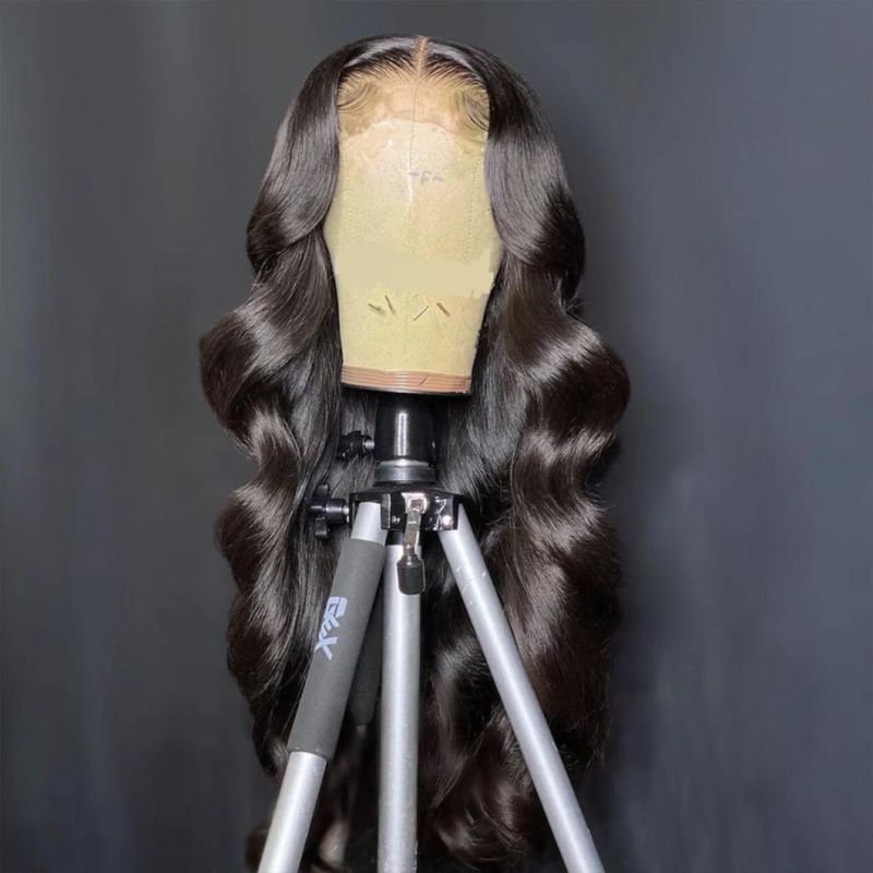 Body Wave 13X4 Lace Front Human Hair Wigs Loose Glueless Frontal Brazilian Virgin Hair 150% Density Nature Color for Black Women 30 Inches
