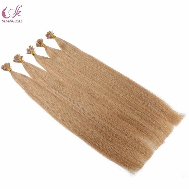 Thick End Silk Straight Double Drawn Flat-Tip Keratin Hair Extensions