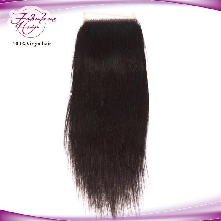 Straight 4*4 Lace Closure Brazilian Virgin Human Hair Closure