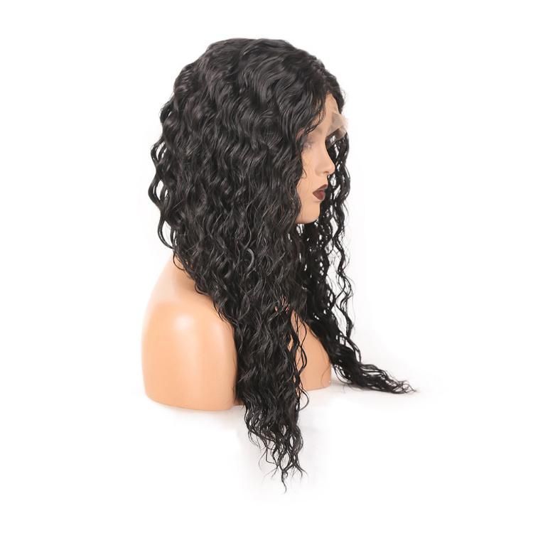 Wholesale 13X4 Synthetic Fiber Lace Front Middle Part Curly Wig