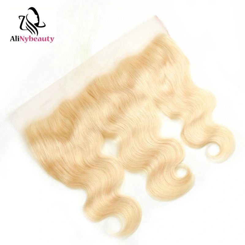 Factory Price Body Wave 613# Human Hair Bundles with Lace Frontal