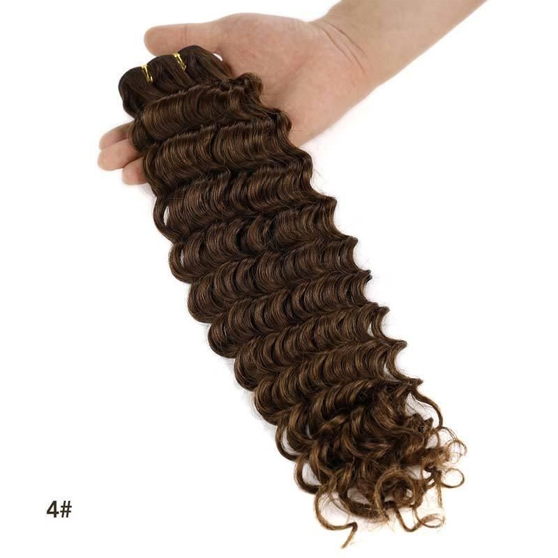 Remy Deep Wave Colorful Human Hair Extensions 12-26′′