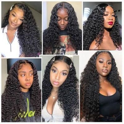 Hot Selling 12A Grade 150density Mexican Deep Wave Human Hair Short Hat Wigs for Black Women