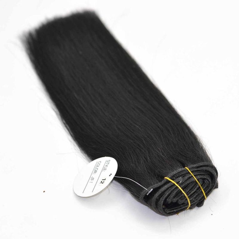 Natual Color Top Quality Full Thick Remy Human Hair Extensions