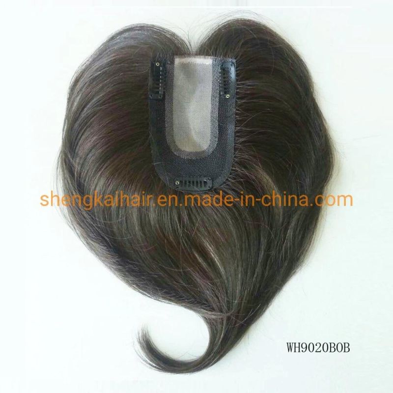 Full Handknotting Human Hair Synthetic Hair Hair Bang Fringe