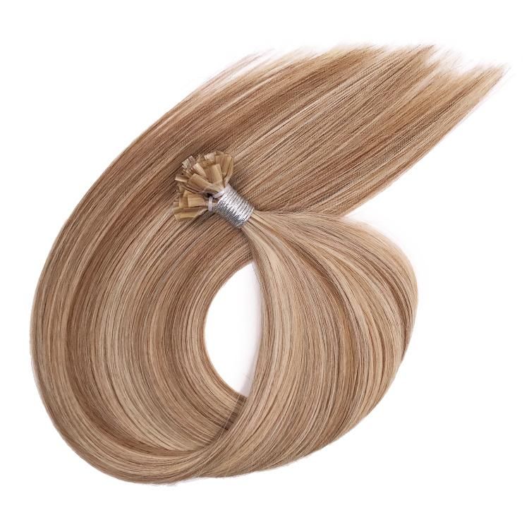 12A Raw Remy Virgin Aligned European Human Hair Double Drawn Flat Tip Hair Extension