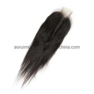 10A Unprocessed Body Wave Vingin Lace Front 2X6 Closures Straight Indian Hair