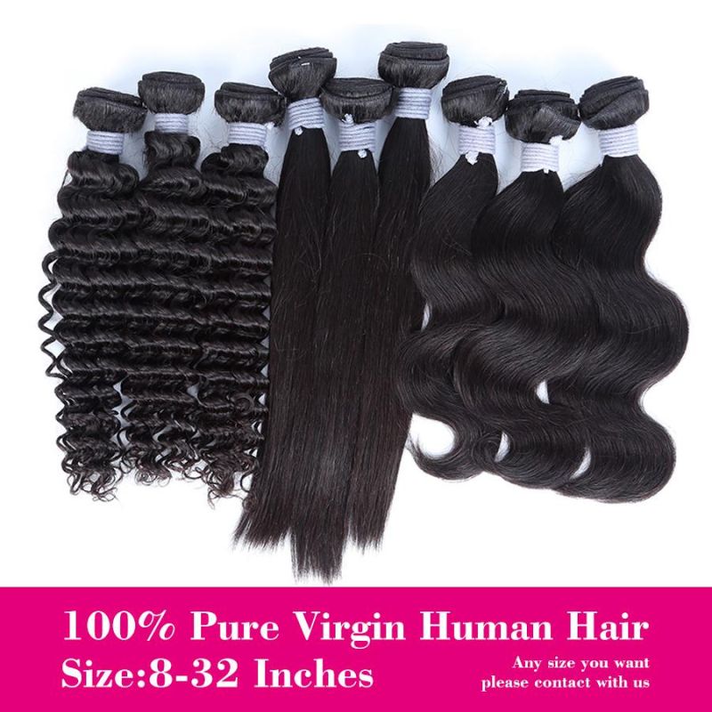 Wholesale Peruvian Black Body Wave Natural Human Hair Toupees Synthetic Hair Braid Weave Brazilian Virgin Human Hair Extensions