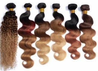 Cuticle Aligned Human Hair Manufacturer, Bohemian Human Hair Weave Bundles Brazilian Ombre