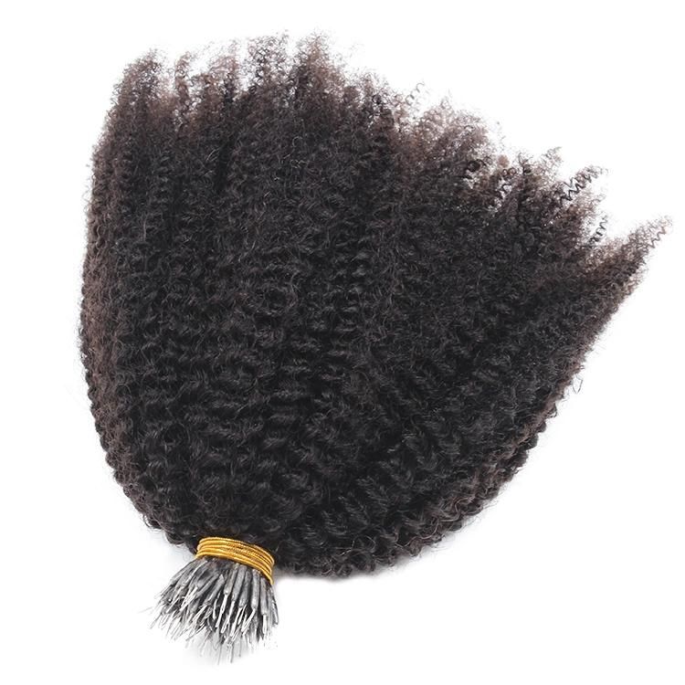 Nano Ring Remy Virgin Hair Afro Kinky 4A 4b 4c Hair Extensions
