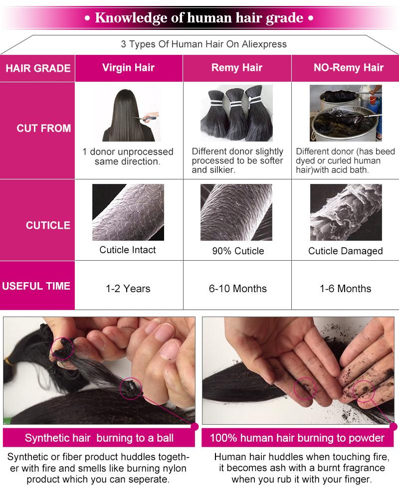 100% Virgin Human Hair Extension, Malaysian Straight Hair Weave Bundles