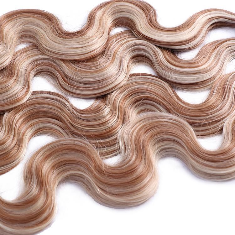 12A Brazilian Cuticle Aligned U Tip Ombre Color Body Wave Hair Extension