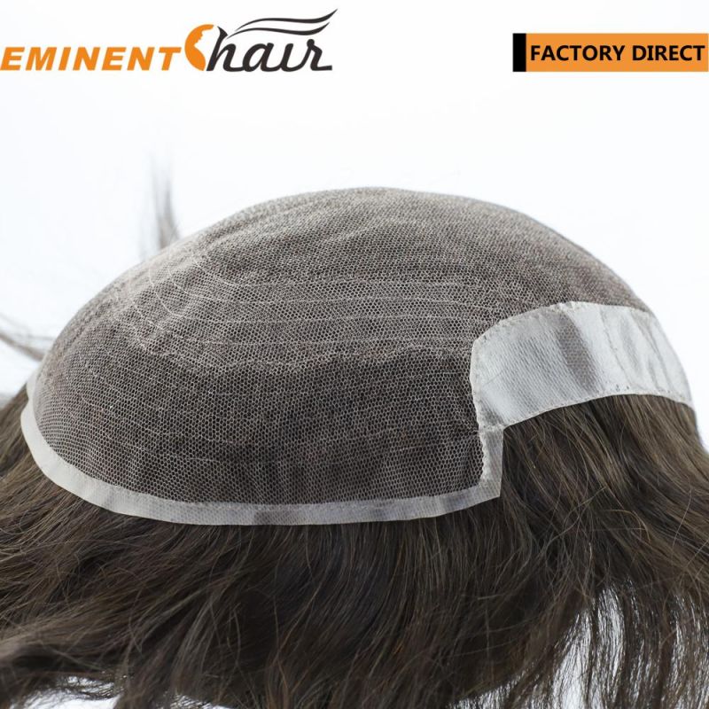 Natural Hairline Q6 Stock Toupee for Men