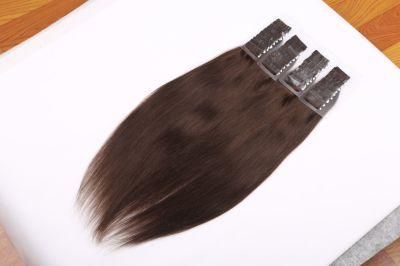 Wholesale 100% Indian Human Hair Double Drawn Remy Virgin Tape Hair Extension for Women