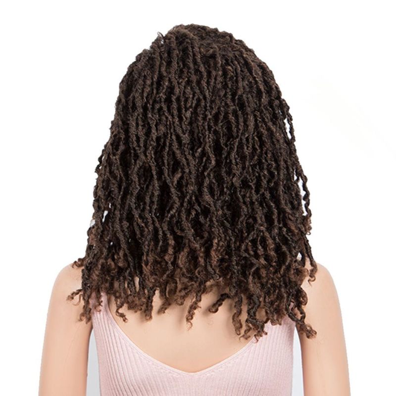 Dreadlock Braids Wig Crochet Twist Dreadlock Hair Wig Twists Fiber Hair Synthetic Hair Lace Front Hair Wigs for Black Women