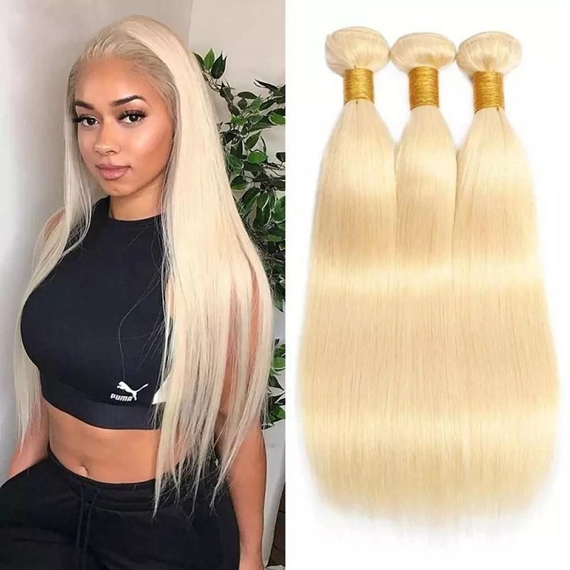 Kbeth 613 Blond Human Hair Extension for Black Women Weave Fashion Luxery Customized 40 Inch Length Brazilian Good Quality Remy Bundles with Lace Closure