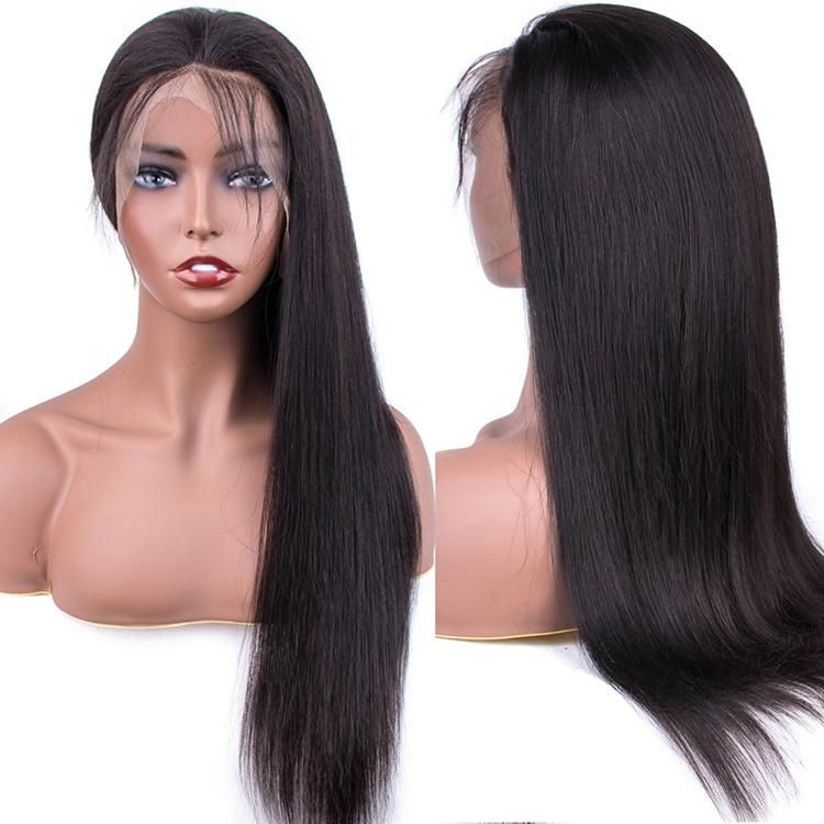 Malaysian Virgin Hair 360 Transparent Lace Frontal Wig Bone Straight Human Hair Extensions Wigs