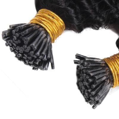 Straight Machine Made Remy Stick Hair Extensions Pre Bonded Fusion Hair Capsules 20&quot; 1.0g/S Keratin I Tip Human Hair