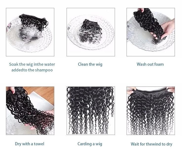 Kbeth Fashion Brazilian Kinky Curly Virgin Hair, 100% Human Hair, 8-28 Inches Clip in Bundles Wholesale From China Factory