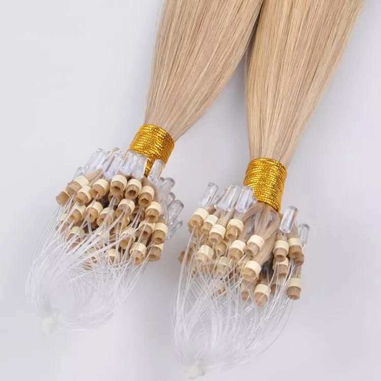 100% Human Hair Micro Link Hair Extensions Straight Wholesale Hair Extension.