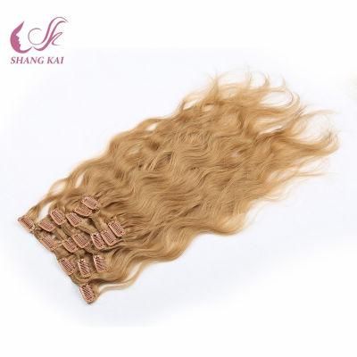 Clips Human Hair Extension Remy Human Hair Real Human Hair