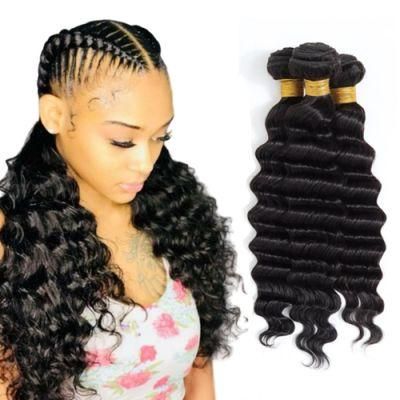 Kbeth Wholesale Brazilian Loose Deep Wave Hair Human Hair Weave Bundles Remy Hair Extension Natural Color 8-28 Inch