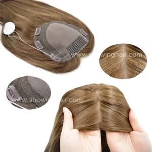 Good Quality Silk Top Remy Human Hair Women&prime;s Toupee