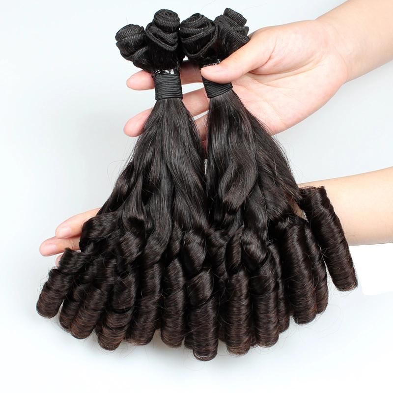 Double Drawn Straight Loose Wavy Funmi Human Hair Bundles Extension