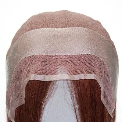 Ll033 Human Hair Wig French Lace with Unti-Slipped PU Women Hair Systems