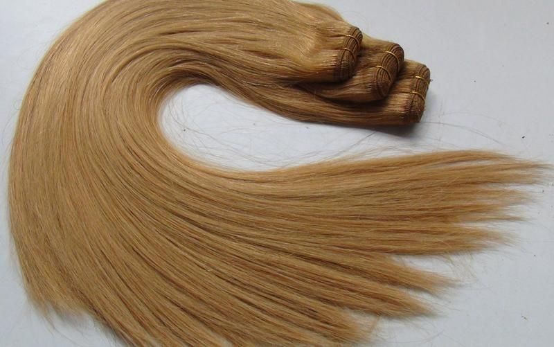 Double Drawn Mixed Color Human Hair Weft Extension 8"-30"