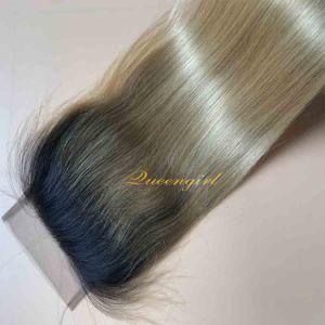 Wholesale Straight Donor Hair 4X4 Ombre Vietnamese Remy Hair Lace Closure