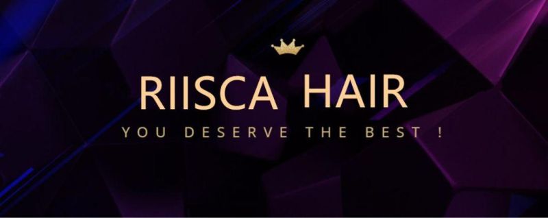 Riisca Hair Straight Hair Medium Bundles with Closure 8"-30" Remy Human Hair Bundles with Closure