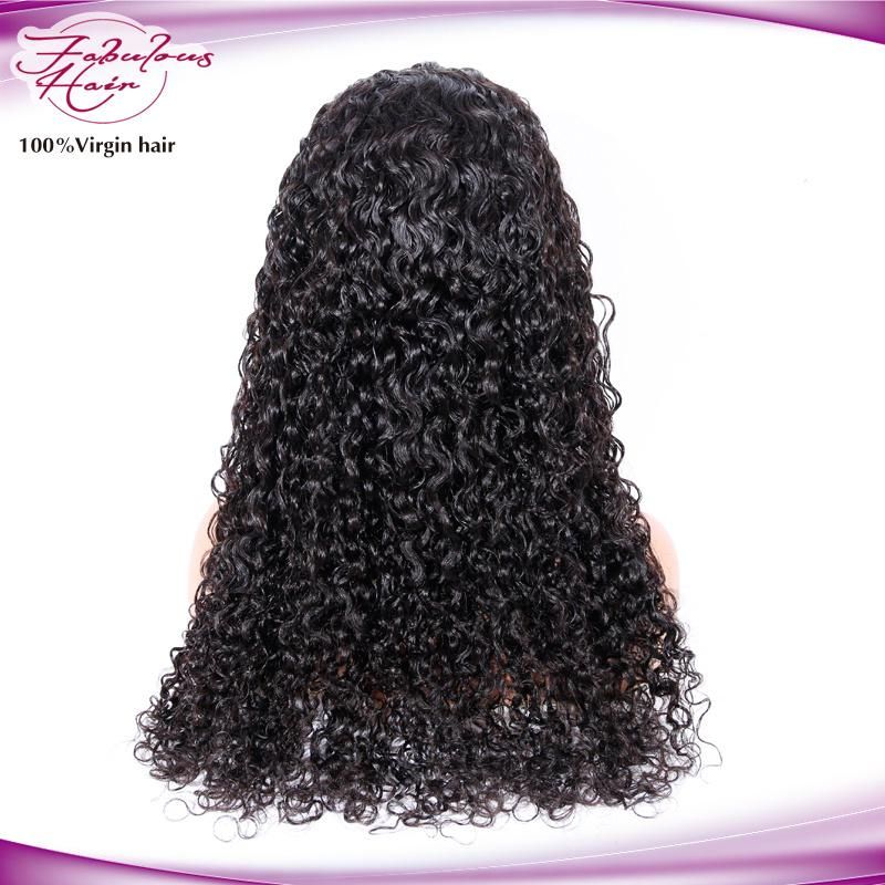 Indian Water Wave Hair Real Natural 100% Human Hair Wigs