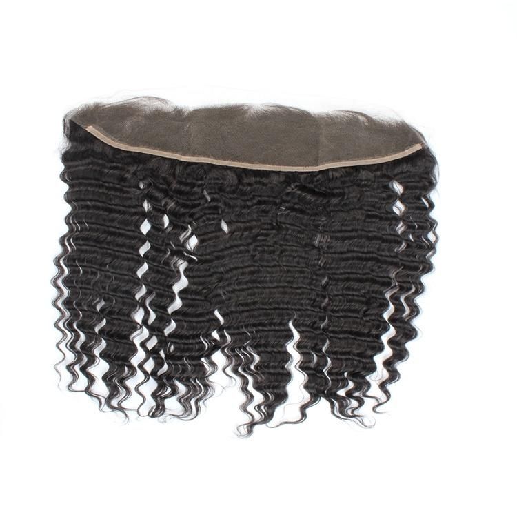 Kbeth Drop Shipping Silk Base 13*4 Lace Frontal Closure with Bundle Virgin Brazilian Human Hair Kinky Curly Lace Frontal Closure Hair