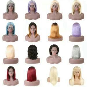 Wholesale Blonde Short Virgin Brazilian Hair Lace Front Full Lace Human Hair Wigs