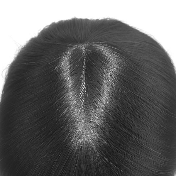 Injected Thin Skin Toupee with Lace Front Remy Hair Products