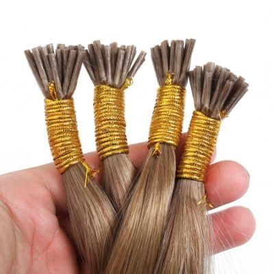 I Tip Indian Hair Extensions Baby Hair Virgin Full Cuticle Aligned Micro Faux Locs Raw Hair