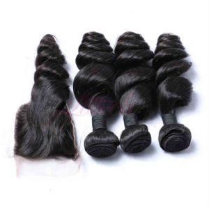 Brazilian Lace Frontal Closure 100% Human Hair Extension