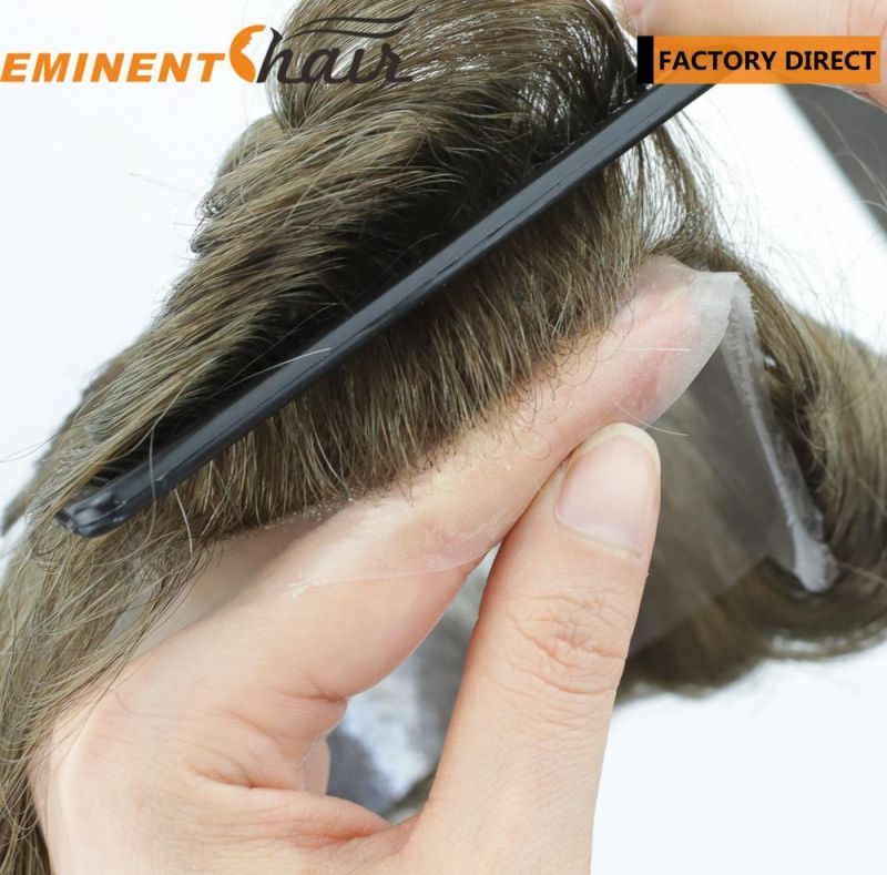 Hotsale Sale Human Hair Men′s Skin Hair System