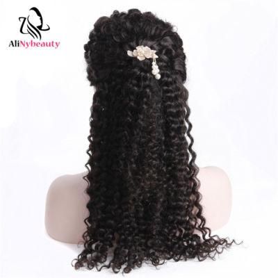 100% Brazilian Virgin Human Hair Deep Wave Lace Front Wig