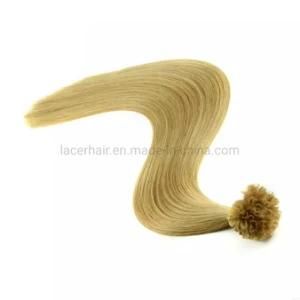 Nail U Tip Virgin Italian Keratin Brazilian Natural Blonde Wholesale Medium-Length-Silk-Straight-Factory-Price Human Hair Extension