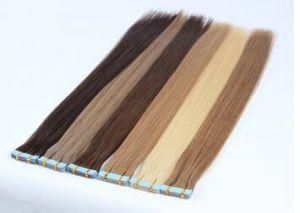 Human Hair Tape Extension Light Color Long Length