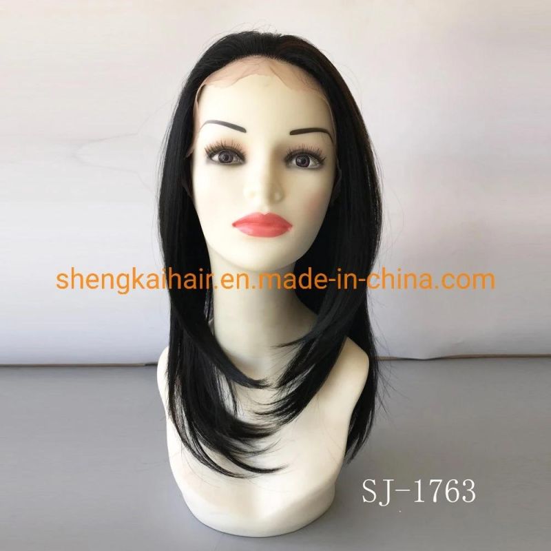 Wholesale Perfect Looking Good Quality Handtied Heat Resistant Fiber Syntheitc Star Lace Wigs 629