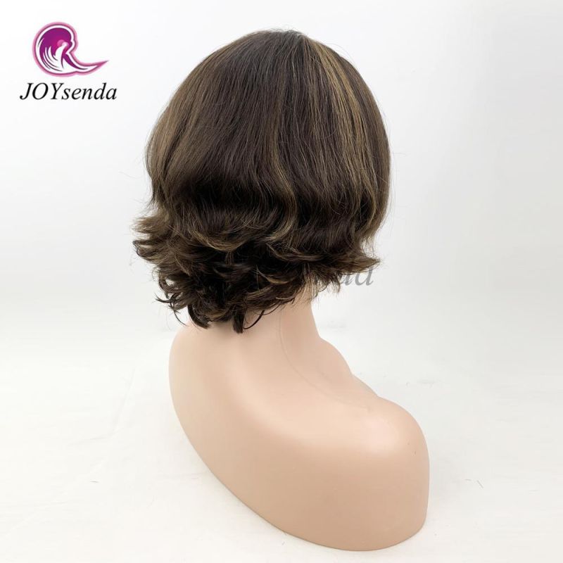 Unprocessed Virgin European Short Layer Wavy European Hair Kosher Wigs/Jewish Wig/Sheitel for Jewish Women