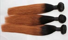 100% Human Ombre Hair Braiding Hair, Brazilian Ombre Weave Hair, Sew in Human Hair Weave Ombre Hair