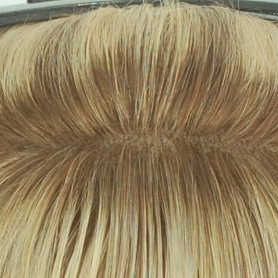 Mono with PU Coating Around Fashion Highlight Color Natural Hair Toupee